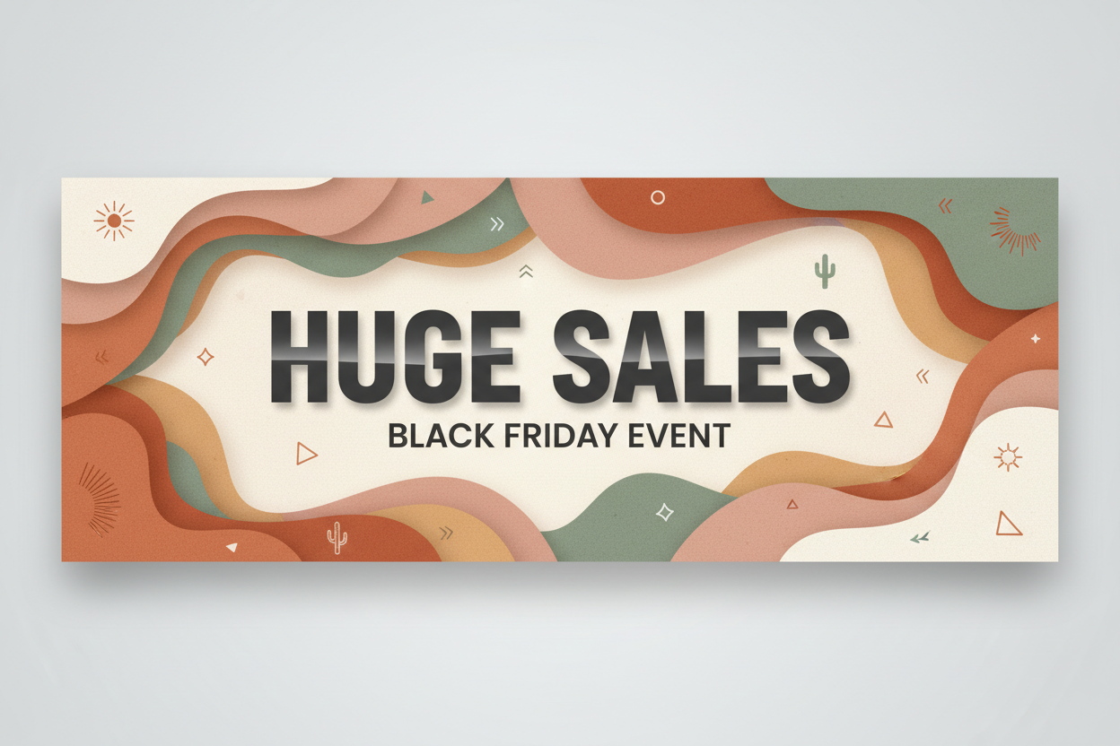 Make the colors a dessert color pallet.  Remove up to 70% off and say HUGE SALES